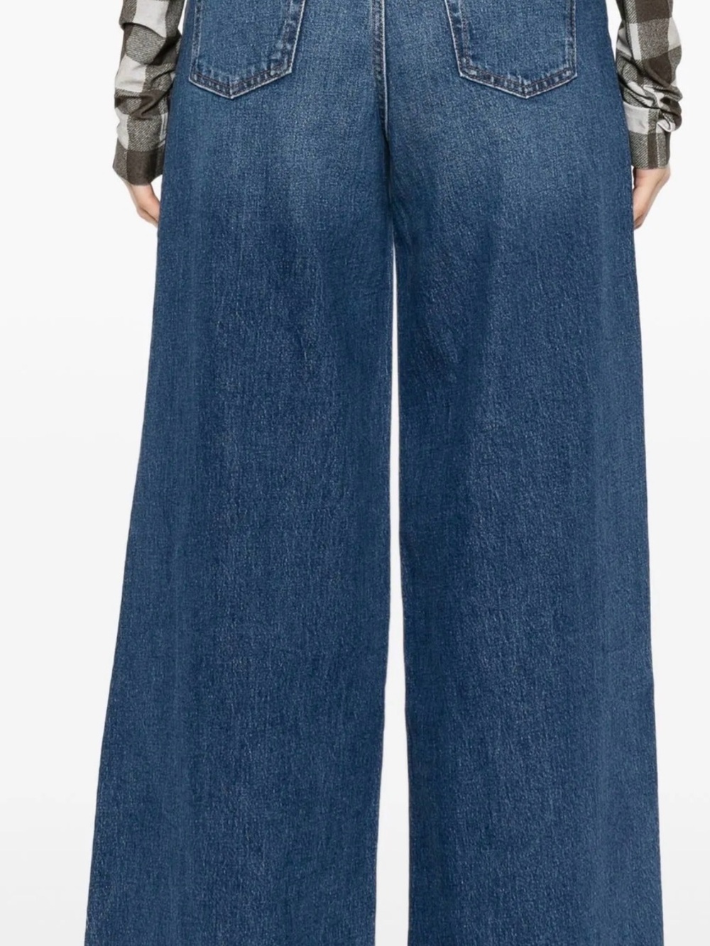 High-Rise Wide Leg Women's Jeans in Dark Blue its New - Picture 3 of 12